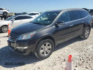 2015 Chevrolet Traverse LT z VIN 1GNKRHKD2FJ262836, wystawiony jako Copart lot #56507985 z przebiegiem 99 001 mil mil oraz Szkoda całkowita • Salvage title. Historia ofert i sprzedaży dostępna na DreamBid. Obrazek 1.