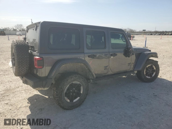 2018 Jeep Wrangler Unlimited Rubicon with VIN 1C4HJXFN6JW203324, listed as a Copart auction lot 47960635 with 80,383 mi miles and Salvage title. Bid and sale history available at DreamBid. Image 3.