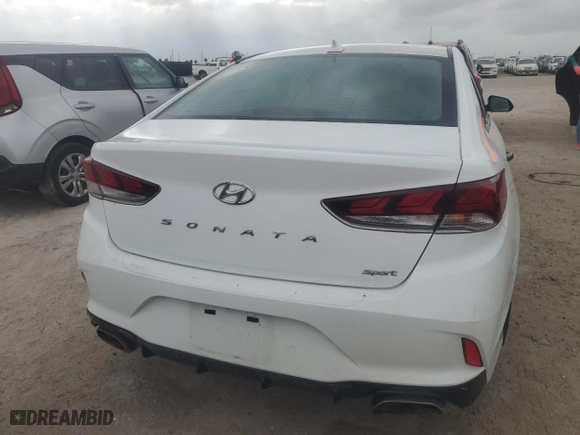 2019 Hyundai Sonata Sport with VIN 5NPE34AFXKH766377, listed as a Copart auction lot 87770565 with 0 mi miles and Non Repairable. Bid and sale history available at carsss.com. Image 6.