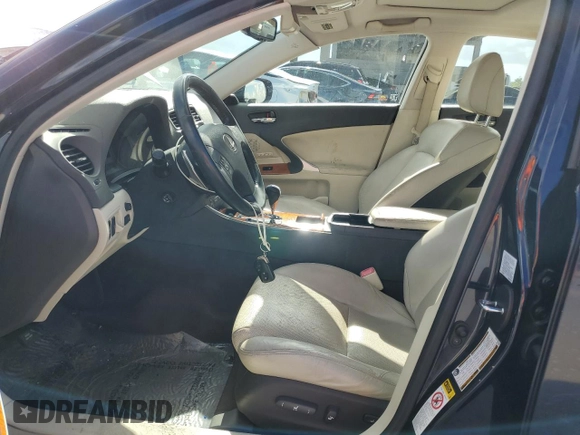 2009 Lexus IS with VIN JTHCK262395033522, listed as a Copart auction lot 64935254 with 113,594 mi miles and Salvage Title. Bid and sale history available at carsss.com. Image 7.
