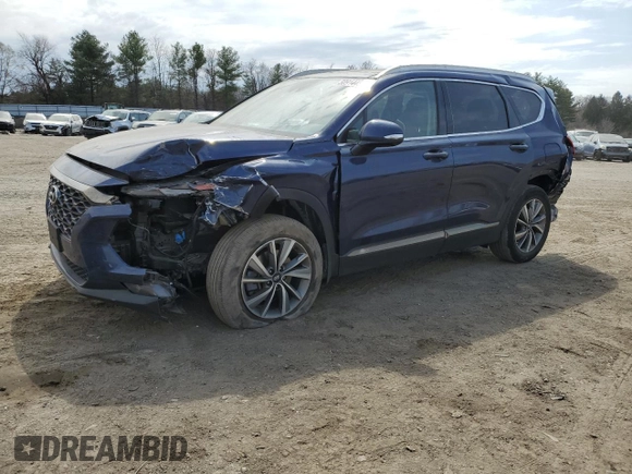 2020 Hyundai Santa Fe Limited with VIN 5NMS5CADXLH235166, listed as a Copart auction lot 50914485 with 25,643 mi miles and Salvage Title. Bid and sale history available at carsss.com. Image 1.