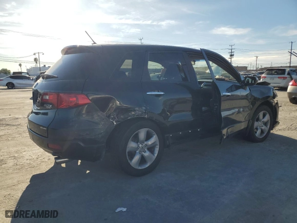 2009 Acura RDX Tech Pkg with VIN 5J8TB18589A002648, listed as a Copart auction lot 46259315 with 117,553 mi miles and Salvage Title. Bid and sale history available at carsss.com. Image 3.