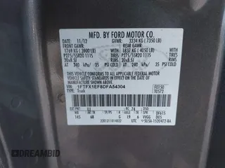 2013 Ford F-150 XL z VIN 1FTFX1EF8DFA54304, wystawiony jako IAAI lot #41484021 z przebiegiem 53 121 mil mil oraz . Historia ofert i sprzedaży dostępna na DreamBid. Obrazek 9.