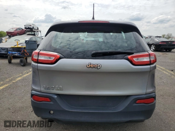 2014 Jeep Cherokee Sport with VIN 1C4PJMAB5EW209886, listed as a Copart auction lot 54854635 with 153,584 mi miles and Clean Title. Bid and sale history available at carsss.com. Image 6.