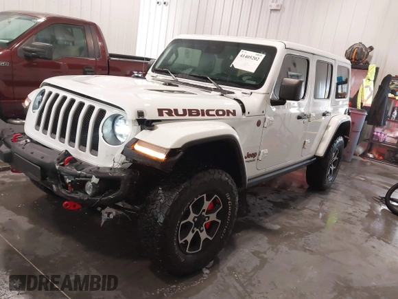 2022 Jeep Wrangler Unlimited Rubicon z VIN 1C4HJXFG7NW106446, wystawiony jako IAAI lot #41405202 z przebiegiem 39 755 mil mil oraz . Historia ofert i sprzedaży dostępna na DreamBid. Obrazek 18.