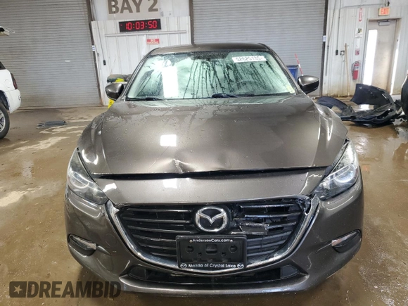 2017 Mazda 3 Sport with VIN 3MZBN1U7XHM156656, listed as a Copart auction lot 52625135 with 121,233 mi miles and Salvage Title. Bid and sale history available at DreamBid. Image 5.