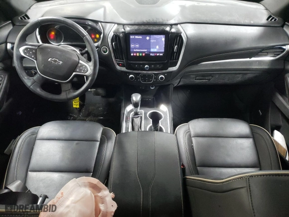 2022 Chevrolet Traverse Premier with VIN 1GNEVKKW1NJ130723, listed as a Copart auction lot 45307185 with 17,765 mi miles and Salvage Title. Bid and sale history available at carsss.com. Image 8.