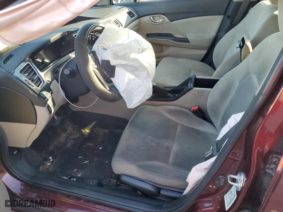 2013 Honda Civic Sdn LX with VIN 19XFB2F51DE057985, listed as a Copart auction lot 88550975 with 0 mi miles and Salvage Title. Bid and sale history available at carsss.com. Image 7.