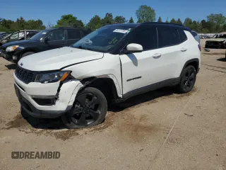 2019 Jeep Compass Latitude with VIN 3C4NJDBB6KT828486, listed as a Copart auction lot 56137755 with 47,119 mi miles and Salvage title. Bid and sale history available at DreamBid. Image 1.