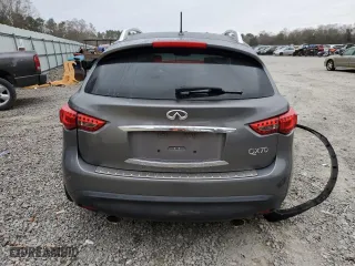 2017 Infiniti QX70 with VIN JN8CS1MW6HM415974, listed as a Copart auction lot 86130374 with 77,638 mi miles and Salvage Title. Bid and sale history available at carsss.com. Image 6.