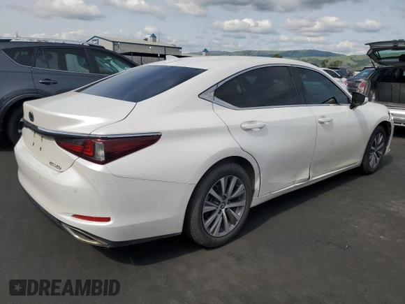 2019 Lexus ES 350 with VIN 58ABZ1B11KU047127, listed as a Copart auction lot 52189835 with 47,659 mi miles and Salvage Title. Bid and sale history available at DreamBid. Image 3.