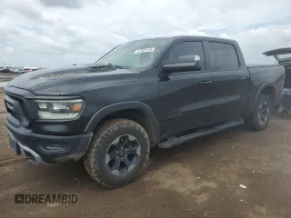 2020 Ram 1500 Rebel with VIN 1C6SRFLT8LN199045, listed as a Copart auction lot 57322135 with 110,900 mi miles and Salvage title. Bid and sale history available at DreamBid. Image 1.