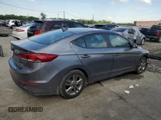 2018 Hyundai Elantra SEL with VIN 5NPD84LF1JH387101, listed as a Copart auction lot 55518915 with Not Provided miles and Salvage Title. Bid and sale history available at DreamBid. Image 3.