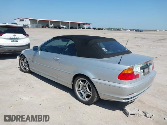 2001 BMW 3 Series 330Ci with VIN WBABS53431EV86967, listed as a IAAI auction lot 42017677 with 198,944 mi miles. Bid and sale history available at carsss.com. Image 3.