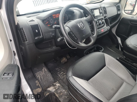 2020 Ram ProMaster Cargo with VIN 3C6TRVAGXLE105580, listed as a Copart auction lot 86337274 with 74,676 mi miles and Salvage Title. Bid and sale history available at DreamBid. Image 8.