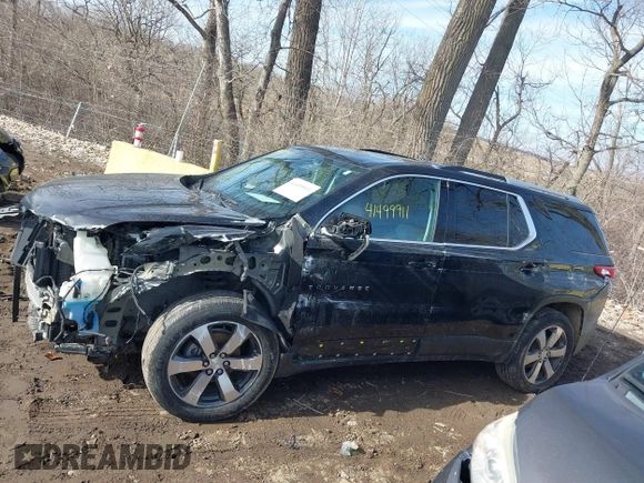 2018 Chevrolet Traverse LT z VIN 1GNEVHKWXJJ199472, wystawiony jako IAAI lot #41499911 z przebiegiem 129 127 mil mil oraz . Historia ofert i sprzedaży dostępna na DreamBid. Obrazek 14.