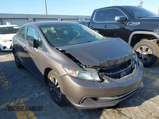 2014 Honda Civic Sedan EX with VIN 19XFB2F80EE022611, listed as a IAAI auction lot 41988944 with 108,807 mi miles. Bid and sale history available at carsss.com. Image 1.