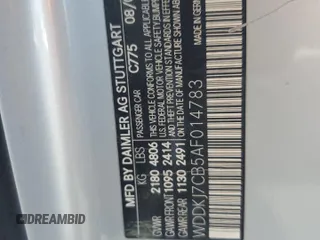 2010 Mercedes-Benz E 550 with VIN WDDKJ7CB5AF014783, listed as a Copart auction lot 54239565 with 157,025 mi miles and Salvage title. Bid and sale history available at DreamBid. Image 12.