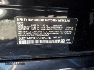 2023 BMW X5 xDrive45e with VIN 5UXTA6C03P9P05226, listed as a Copart auction lot 49602125 with 25,436 mi miles and Salvage Title. Bid and sale history available at carsss.com. Image 13.