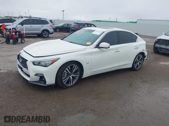 2020 Infiniti Q50 Luxe with VIN JN1EV7AP4LM200598, listed as a IAAI auction lot 41629830 with 69,882 mi miles and . Bid and sale history available at DreamBid. Image 15.