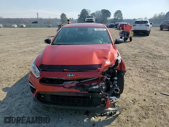 2021 Kia Forte GT-Line with VIN 3KPF34AD8ME423447, listed as a Copart auction lot 48886185 with 56,690 mi miles and Salvage Title. Bid and sale history available at carsss.com. Image 10.