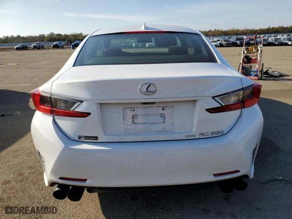 2016 Lexus RC 350 with VIN JTHSE5BC9G5005997, listed as a Copart auction lot 72942142 with 74,399 mi miles. Bid and sale history available at carsss.com. Image 6.