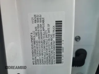 2022 Honda Ridgeline RTL-E z VIN 5FPYK3F7XNB007847, wystawiony jako Copart lot #60235155 z przebiegiem 49 058 mil mil oraz Szkoda całkowita • Salvage title. Historia ofert i sprzedaży dostępna na DreamBid. Obrazek 13.