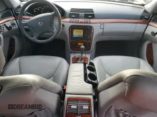 2001 Mercedes-Benz S-Class with VIN WDBNG70J91A187655, listed as a Copart auction lot 45031925 with 104,164 mi miles and Salvage Title. Bid and sale history available at carsss.com. Image 8.
