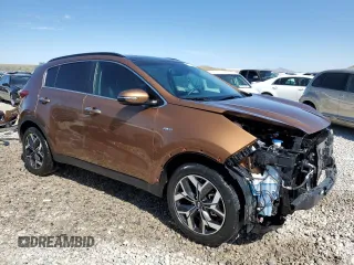 2021 Kia Sportage EX with VIN KNDPNCAC2M7924768, listed as a Copart auction lot 57914625 with 25,798 mi miles and Salvage title. Bid and sale history available at DreamBid. Image 4.