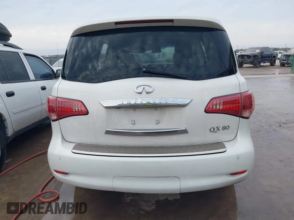 2011 Infiniti QX56 7-passenger with VIN JN8AZ2NF0B9500391, listed as a IAAI auction lot 41001635 with 166,100 mi miles and . Bid and sale history available at DreamBid. Image 16.