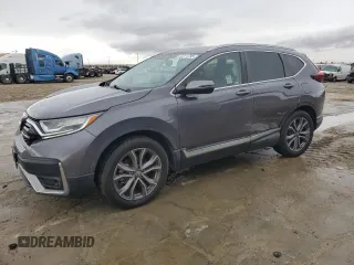 2021 Honda CR-V Touring with VIN 2HKRW1H9XMH410392, listed as a Copart auction lot 47211795 with 48,763 mi miles and Salvage Title. Bid and sale history available at carsss.com. Image 1.