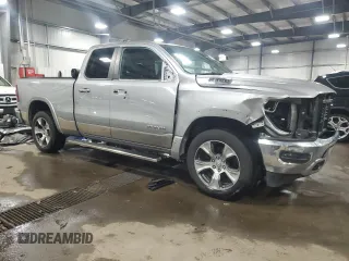 2019 Ram 1500 Laramie with VIN 1C6SRFDT2KN795605, listed as a Copart auction lot 88494875 with 156,046 mi miles and Salvage Title. Bid and sale history available at carsss.com. Image 4.