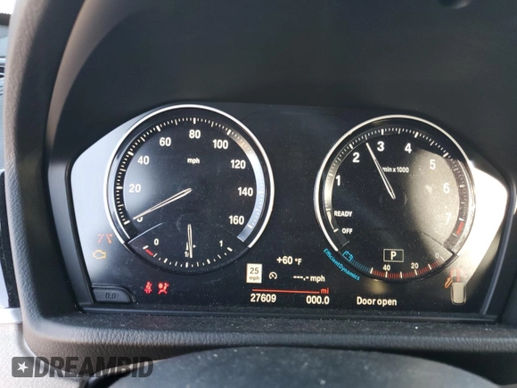 2022 BMW X1 sDrive28i with VIN WBXJG7C03N5U52669, listed as a Copart auction lot 87806305 with 27,609 mi miles and Salvage Title. Bid and sale history available at carsss.com. Image 9.