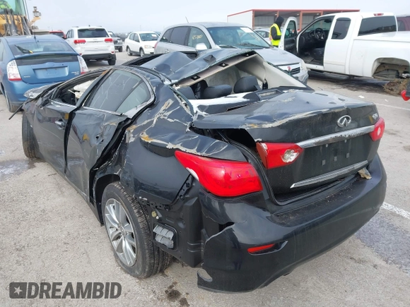 2017 Infiniti Q50 3.0t Premium with VIN JN1EV7AP6HM736699, listed as a IAAI auction lot 41583979 with 1 mi miles. Bid and sale history available at carsss.com. Image 3.