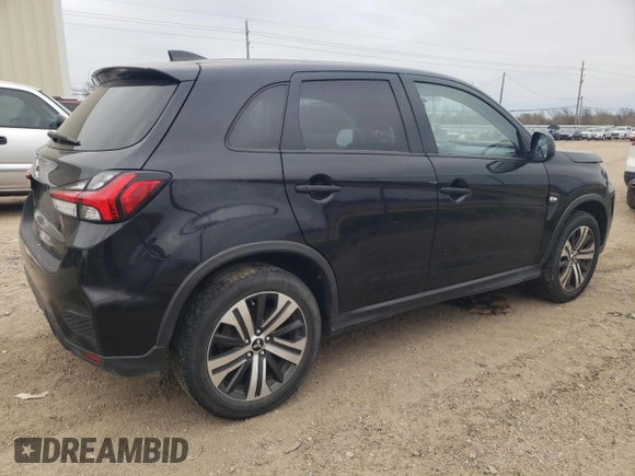 2020 Mitsubishi Outlander ES with VIN JA4AP3AU1LU017562, listed as a Copart auction lot 82314074 with 112,089 mi miles and Salvage title. Bid and sale history available at DreamBid. Image 3.