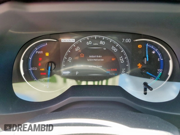 2025 Toyota RAV4 SE with VIN JTMCB3FV5SD244265, listed as a Copart auction lot 66194265 with 1,636 mi miles and Salvage title. Bid and sale history available at DreamBid. Image 9.