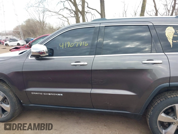 2014 Jeep Grand Cherokee Limited with VIN 1C4RJFBG3EC534827, listed as a IAAI auction lot 41907916 with 138,811 mi miles and . Bid and sale history available at DreamBid. Image 14.