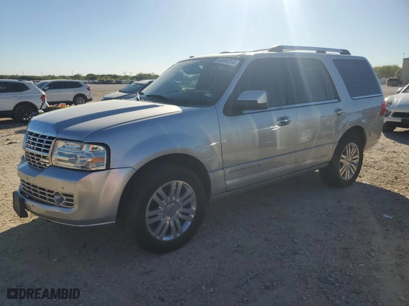 2012 Lincoln Navigator with VIN 5LMJJ2H50CEL00280, listed as a Copart auction lot 80998314 with 242,666 mi miles and Salvage Title. Bid and sale history available at carsss.com. Image 1.