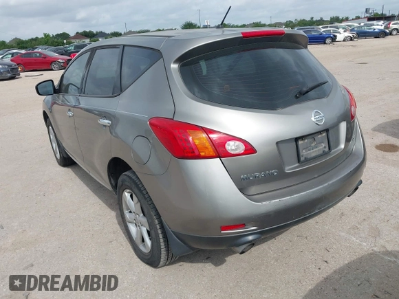 2009 Nissan Murano S with VIN JN8AZ18U59W000839, listed as a IAAI auction lot 42142054 with 181,766 mi miles. Bid and sale history available at carsss.com. Image 3.