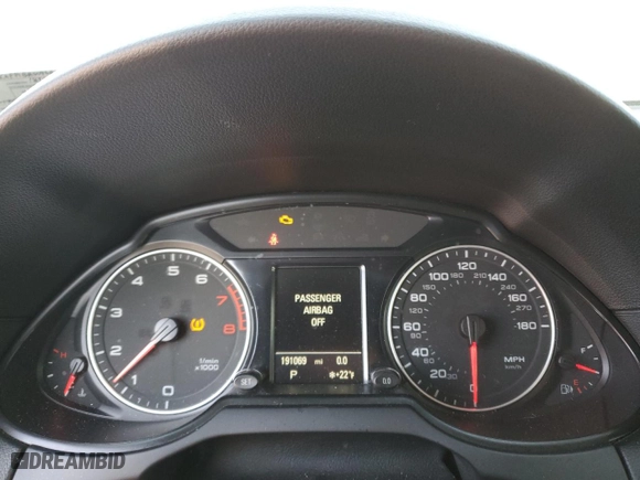 2011 Audi Q5 3.2L Premium Plus with VIN WA1DKAFP1BA009688, listed as a Copart auction lot 46353635 with 191,069 mi miles and Clean Title. Bid and sale history available at carsss.com. Image 9.