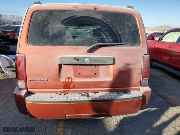 2007 Dodge Nitro SXT with VIN 1D8GT28K17W726952, listed as a Copart auction lot 43664185 with 178,174 mi miles and Salvage Title. Bid and sale history available at carsss.com. Image 6.