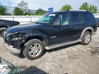 2007 Ford Explorer Eddie Bauer z VIN 1FMEU74E57UA89121, wystawiony jako Copart lot #54764655 z przebiegiem 147 438 mil mil oraz Szkoda całkowita • Salvage title. Historia ofert i sprzedaży dostępna na DreamBid. Obrazek 1.