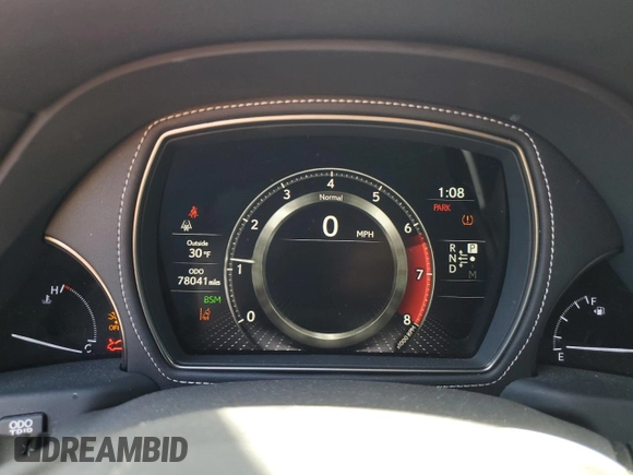 2019 Lexus LS 500 with VIN JTHB51FF8K5007357, listed as a Copart auction lot 46069445 with 78,041 mi miles and Salvage title. Bid and sale history available at DreamBid. Image 9.
