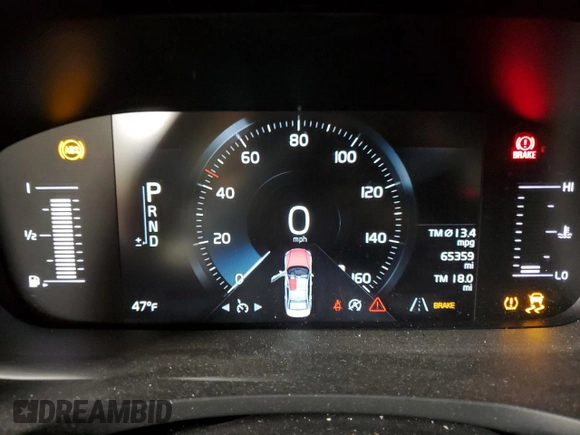 2019 Volvo S60 Momentum with VIN 7JR102FK8KG011901, listed as a Copart auction lot 44743595 with 65,359 mi miles and Salvage Title. Bid and sale history available at carsss.com. Image 9.