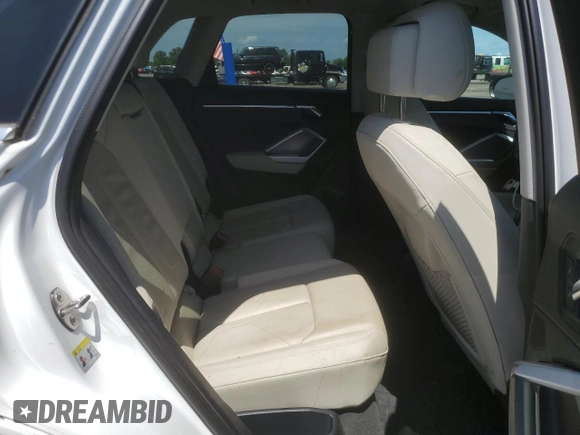 2020 Audi Q3 Premium with VIN WA1AECF32L1031641, listed as a Copart auction lot 60266275 with 43,730 mi miles and Salvage title. Bid and sale history available at DreamBid. Image 11.