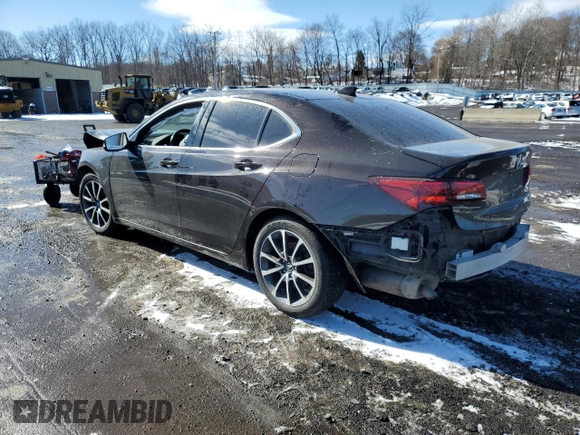 2016 Acura TLX Technology with VIN 19UUB3F57GA004598, listed as a Copart auction lot 46344685 with 144,528 mi miles and Salvage title. Bid and sale history available at DreamBid. Image 2.