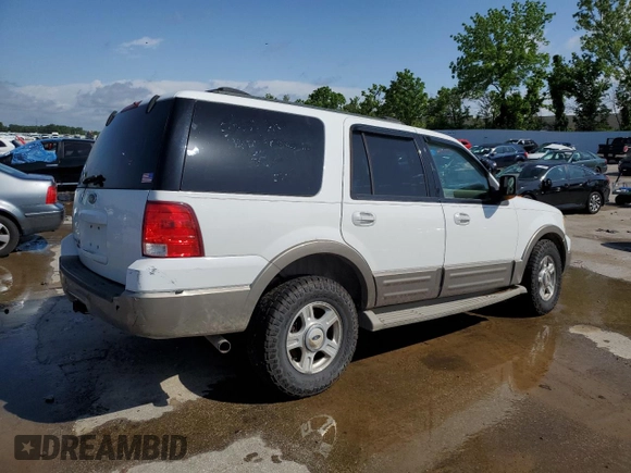 2003 Ford Expedition Eddie Bauer with VIN 1FMFU18L63LC56841, listed as a Copart auction lot 57602345 with Not provided miles and Salvage title. Bid and sale history available at DreamBid. Image 3.