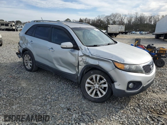 2011 Kia Sorento EX with VIN 5XYKU3A17BG151405, listed as a Copart auction lot 47607445 with 122,932 mi miles and Salvage Title. Bid and sale history available at carsss.com. Image 4.