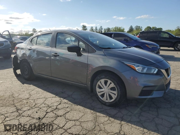 2021 Nissan Versa S with VIN 3N1CN8DVXML907398, listed as a Copart auction lot 57648135 with 131,777 mi miles and Salvage title. Bid and sale history available at DreamBid. Image 4.