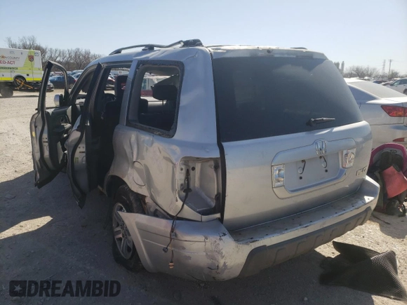 2004 Honda Pilot EX with VIN 2HKYF18574H553034, listed as a Copart auction lot 42422572 with Not Provided miles and Non Repairable. Bid and sale history available at DreamBid. Image 3.